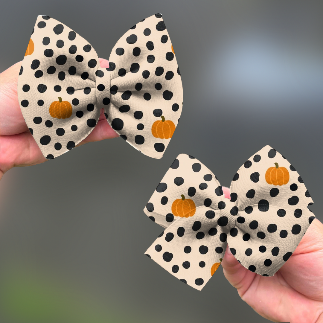 Pumpkins + Polka Dots