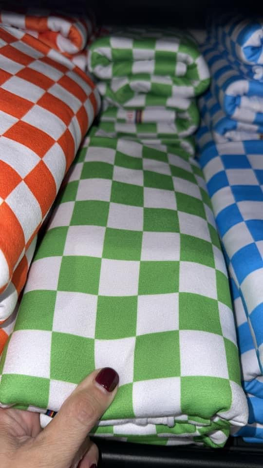 Lime Green Checkers