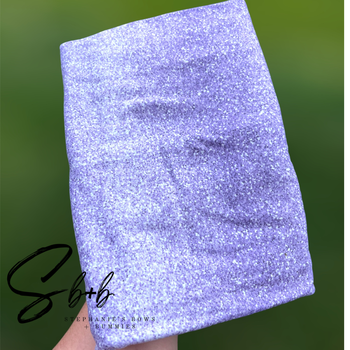 Lavender Purple Ombre Glitter Fabric