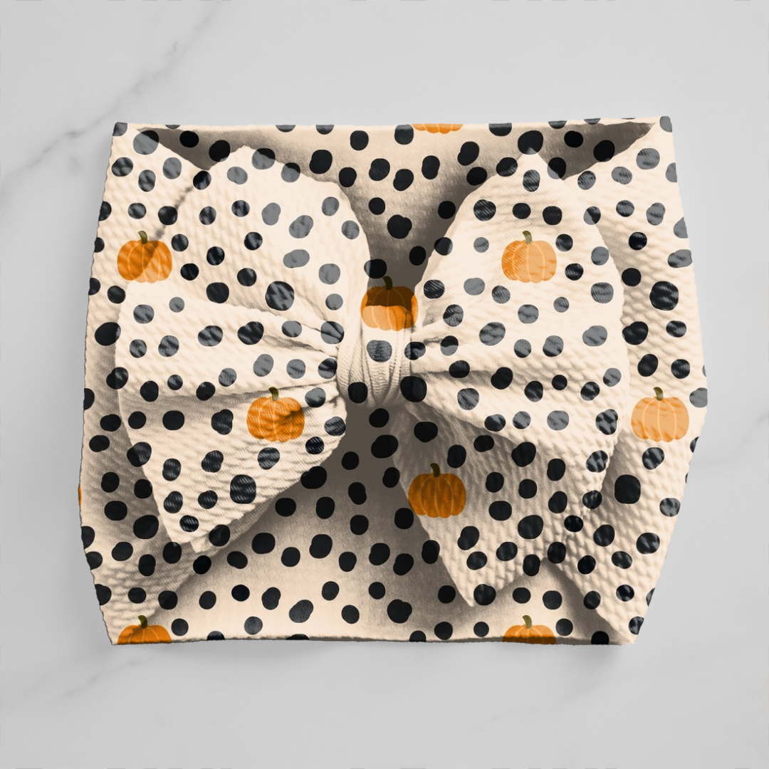 Pumpkins + Polka Dots