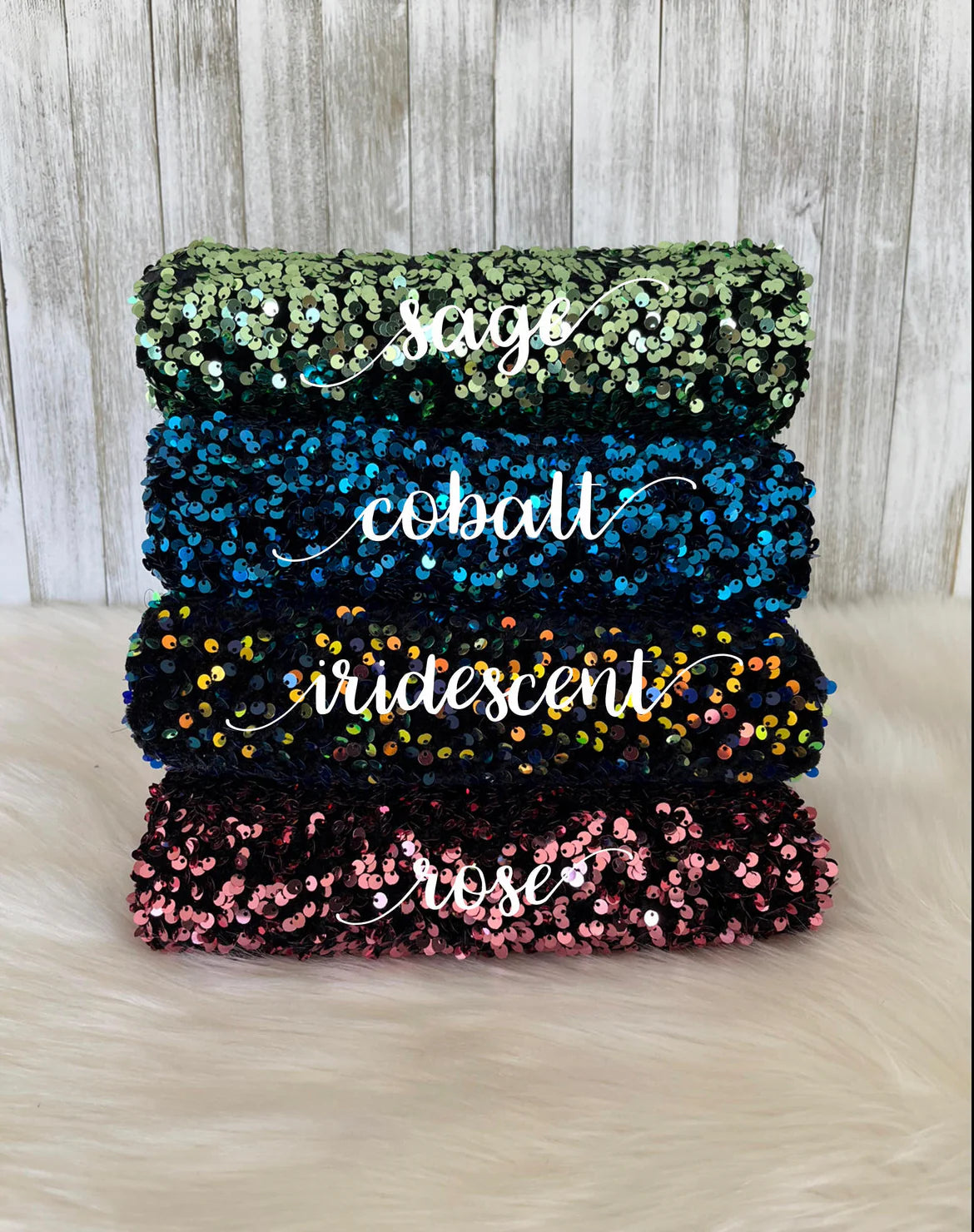 Velvet Sequin Bows (color options)