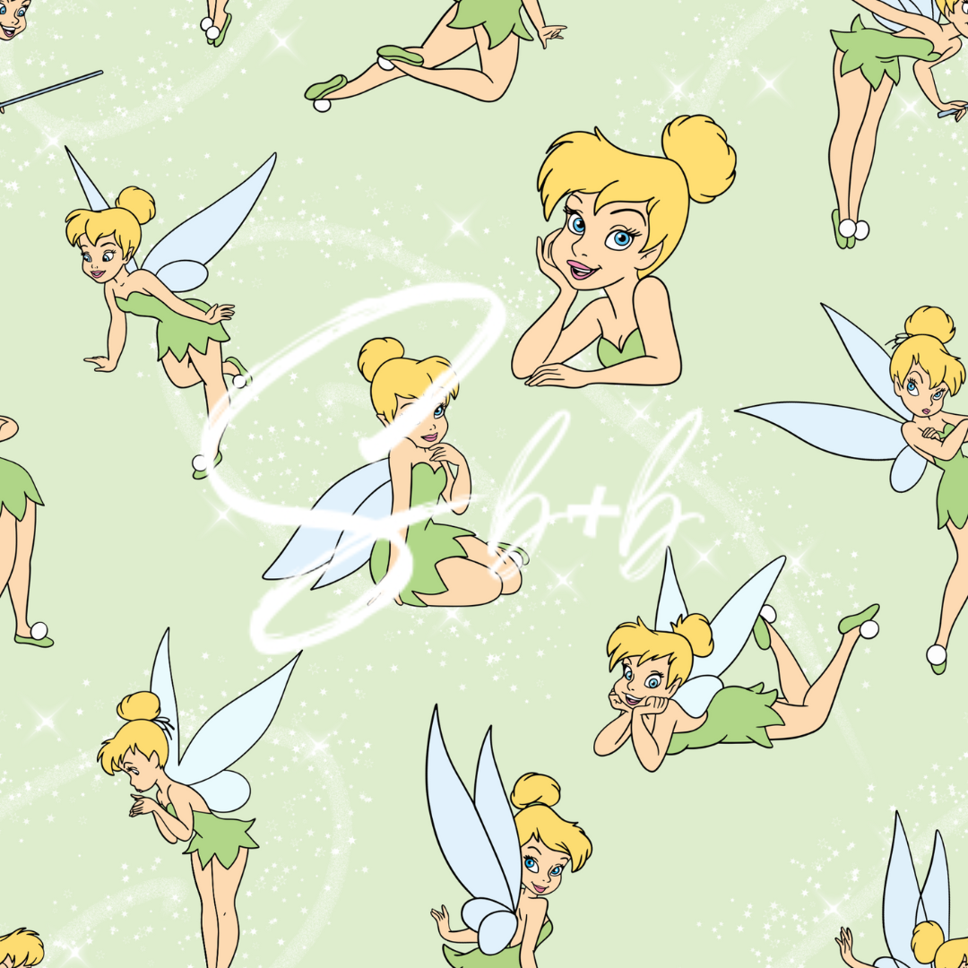Princess Tinker Fairy Bullet- 1 Bow left, no piggies or Headwrap