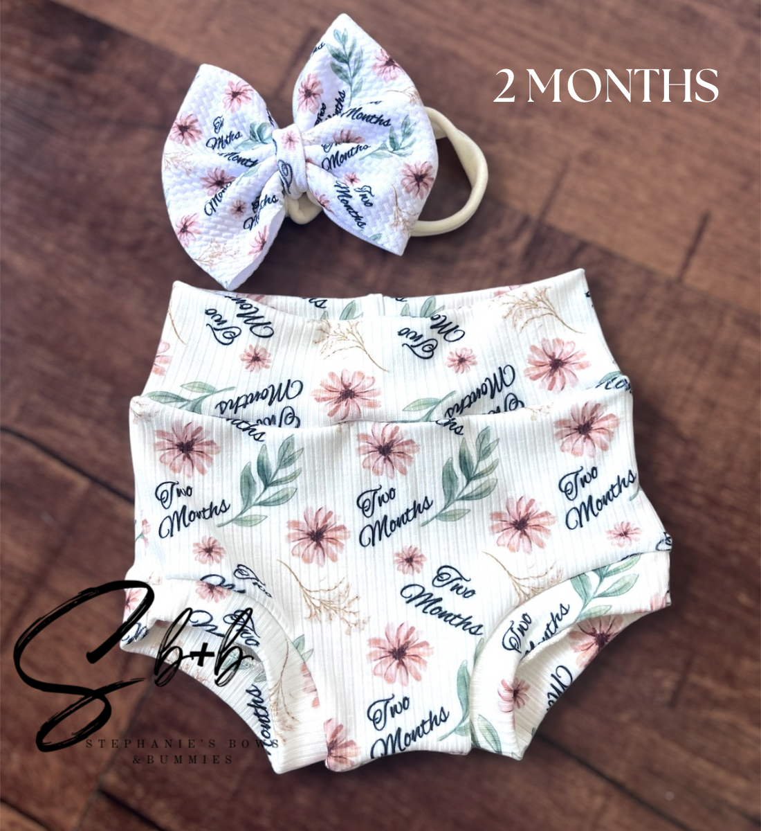 Milestone Bummies+Bow Wild Flowers