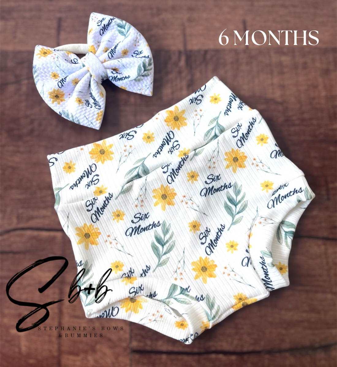 Milestone Bummies+Bow Wild Flowers