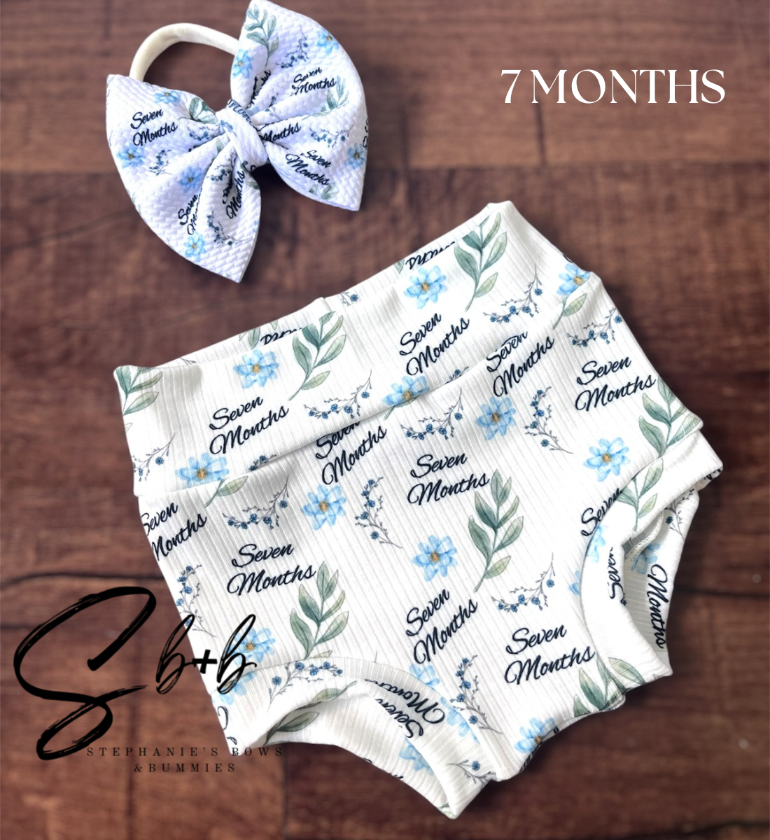 Milestone Bummies+Bow Wild Flowers