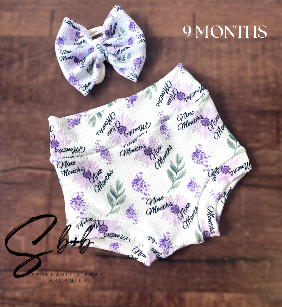 Milestone Bummies+Bow Wild Flowers