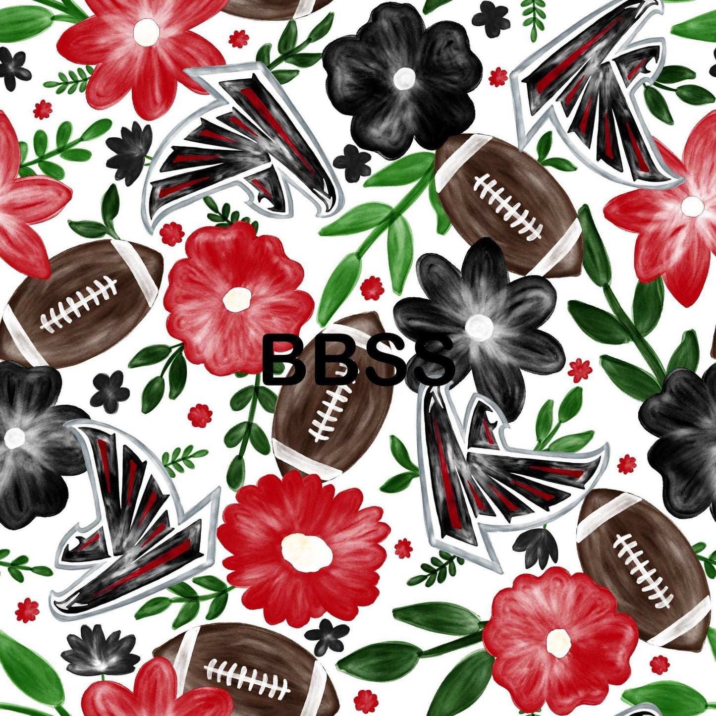 Fal-con Football Puffy Bow