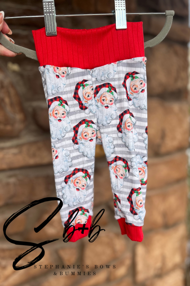 Classic Santa Stripe Leggings Gender Neutral