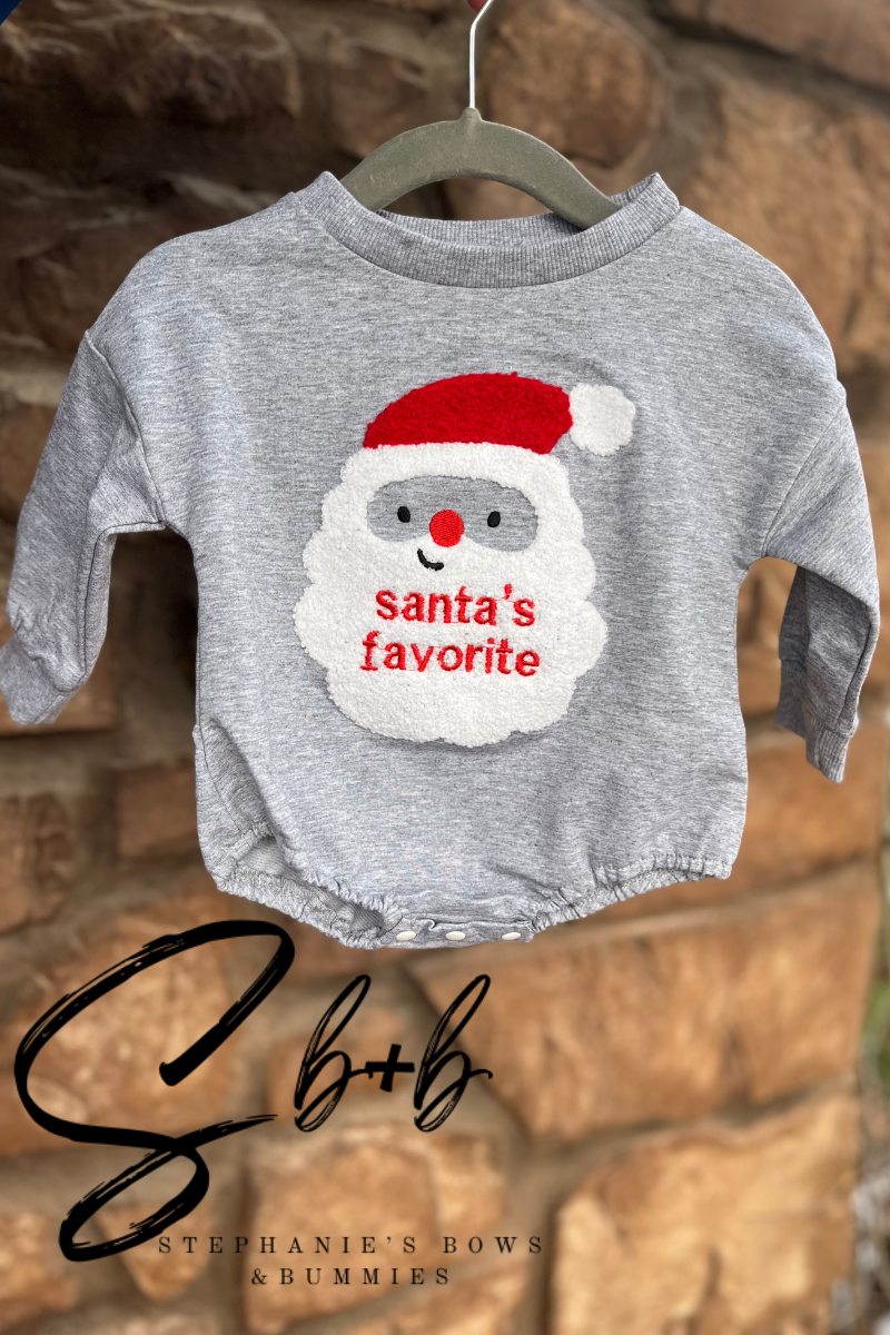 Santa Christmas Sweater Romper