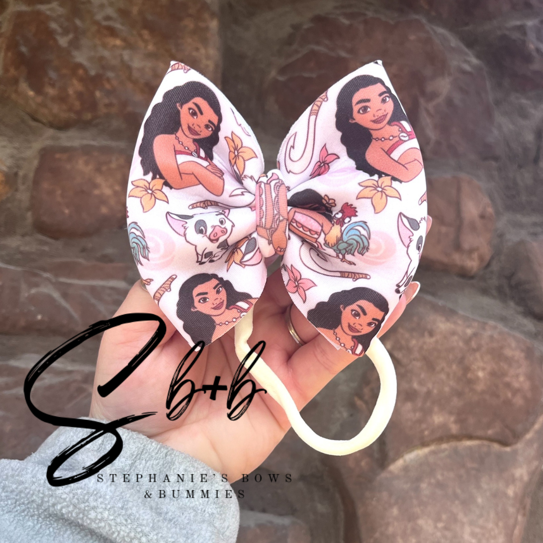 Ocean Island Girl Puffy Bow