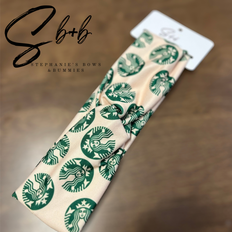 Coffee Lady Twist Adult Headband