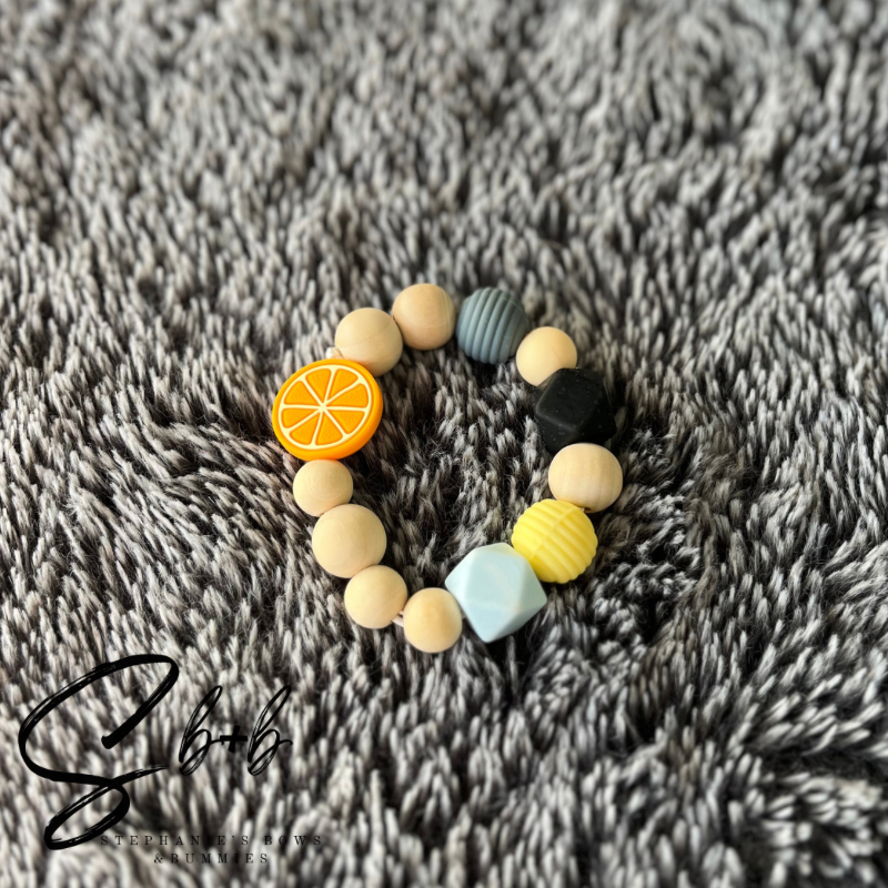 Orange Charm “Sky Edition” Teether Ring