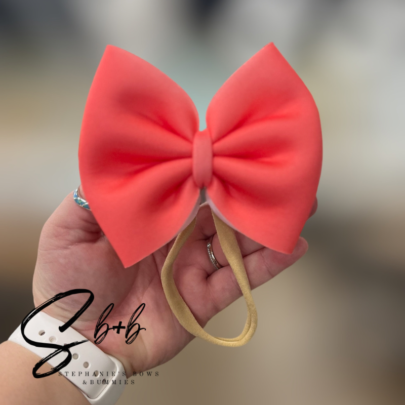 Bright Red Solid (Gingerbread Man) Puffy Bow
