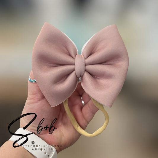 Tan Solid (Gingerbread Man) Puffy Bow