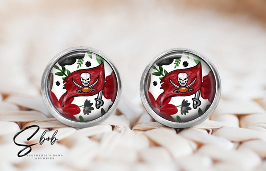 B-u-c-s Football Stud Earrings