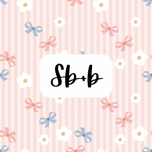 Whimsical Bows + Floral Stripe