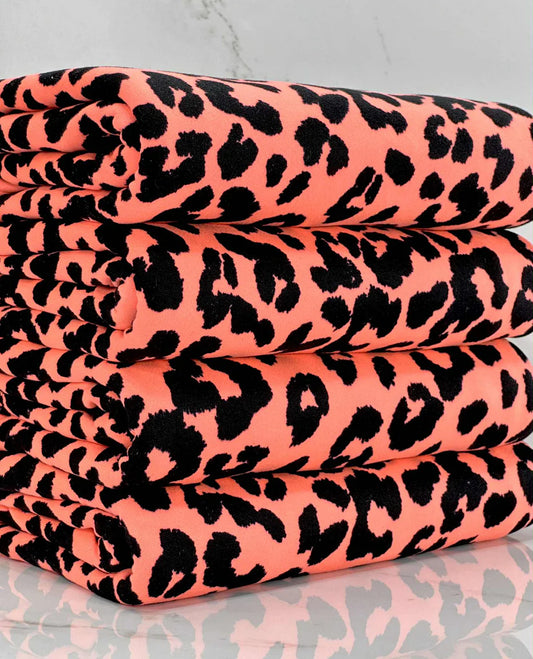Bright Orange + Black Cheetah