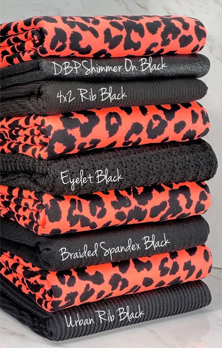 Bright Orange + Black Cheetah