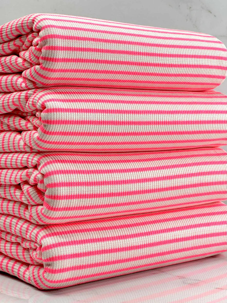 Pink + White Stripe