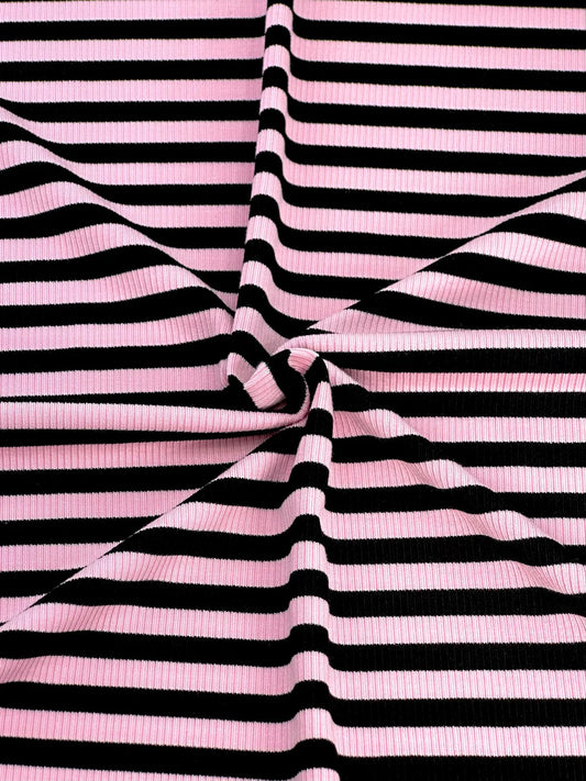 Pink+ Black Stripe
