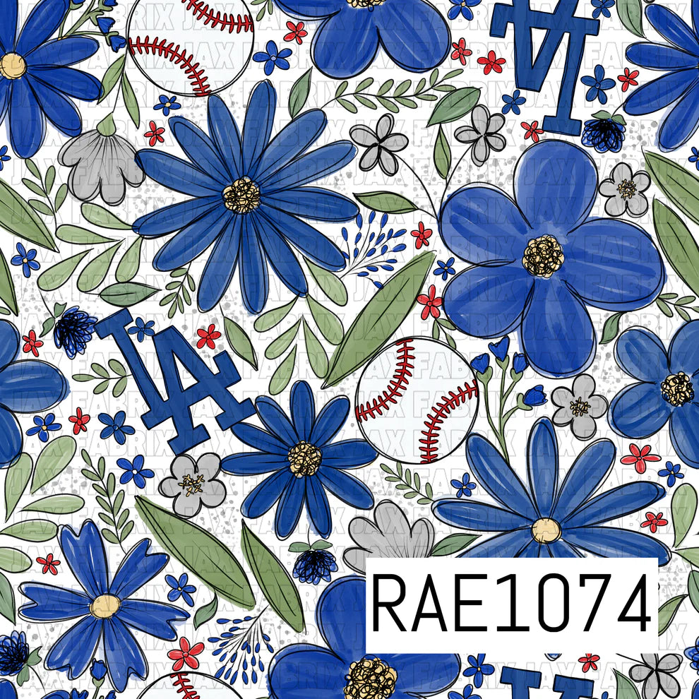 Baseball Drop Sketchy Floral