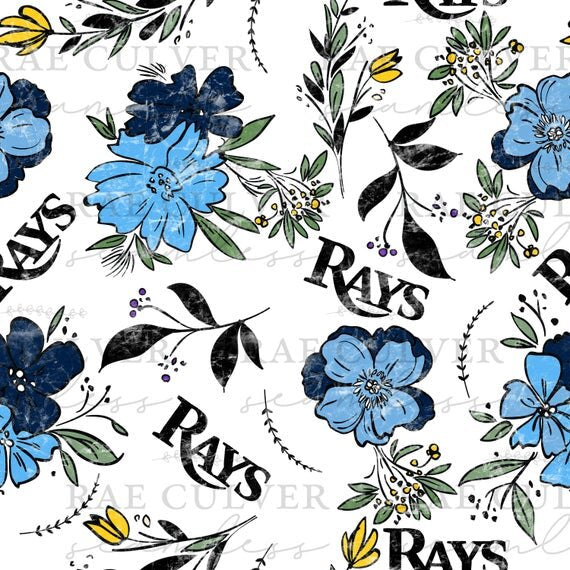 Baseball Drop Simple Floral