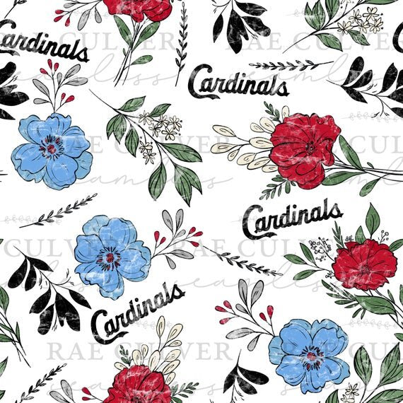 Baseball Drop Simple Floral