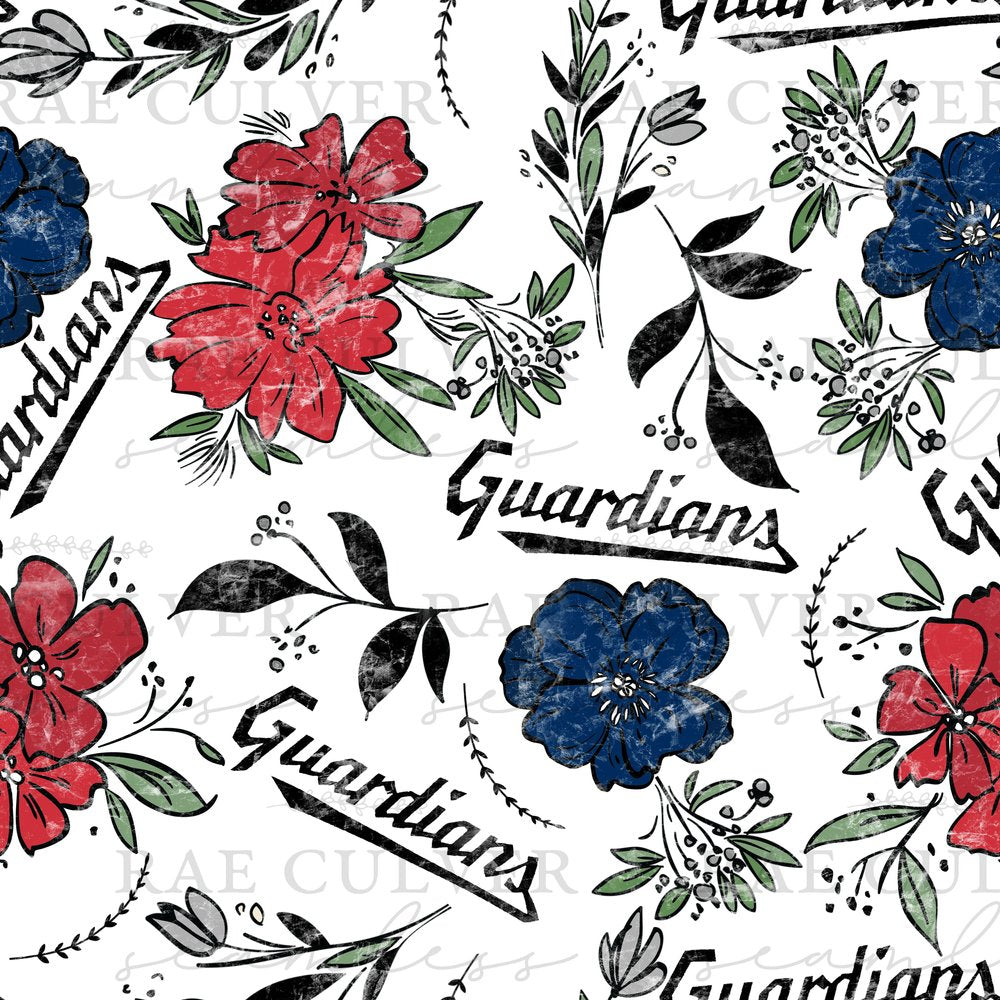Baseball Drop Simple Floral