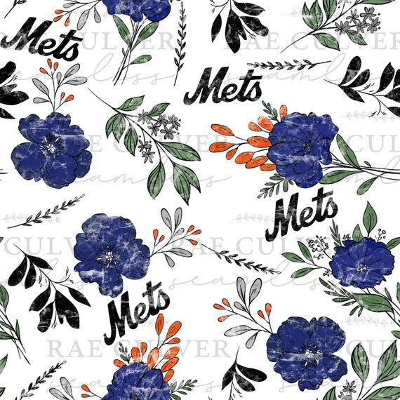 Baseball Drop Simple Floral