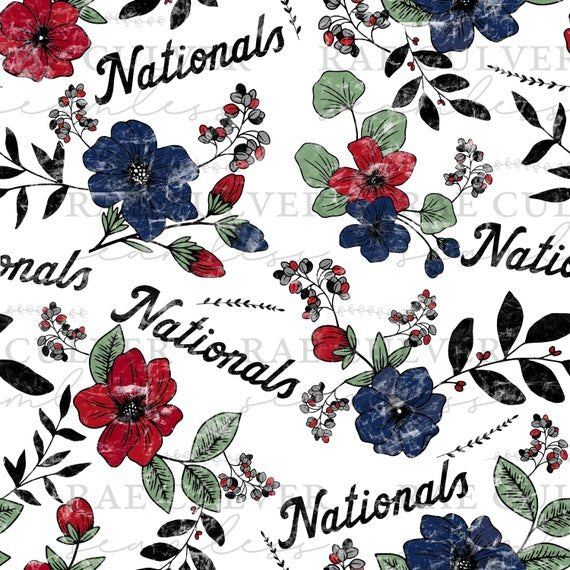 Baseball Drop Simple Floral