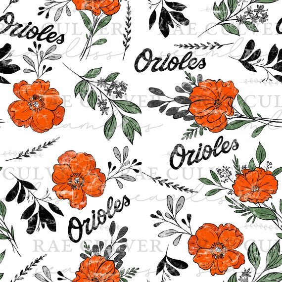 Baseball Drop Simple Floral