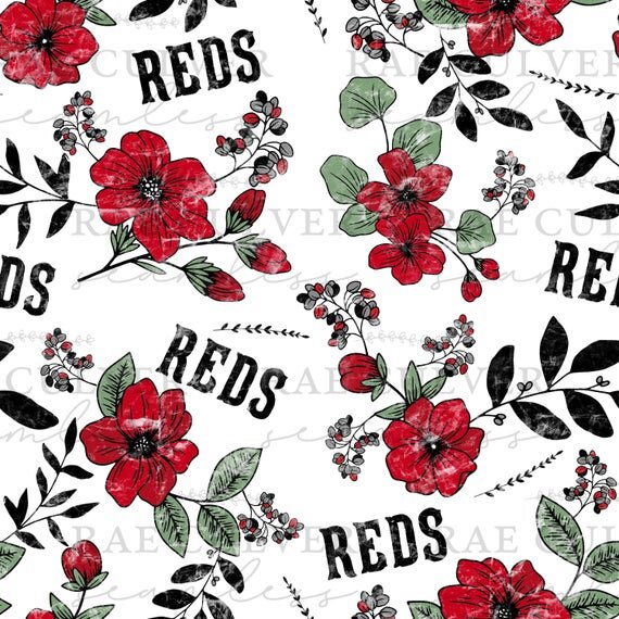 Baseball Drop Simple Floral