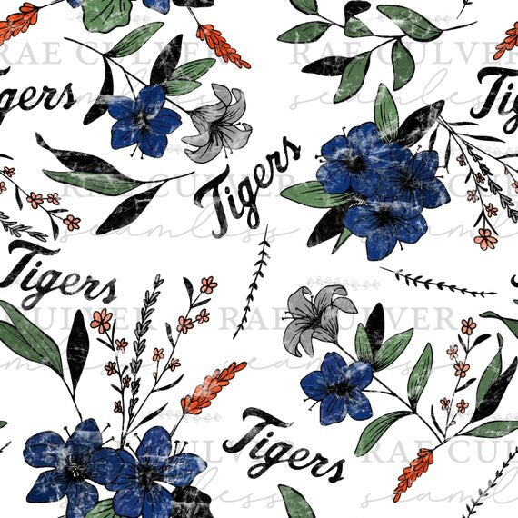 Baseball Drop Simple Floral